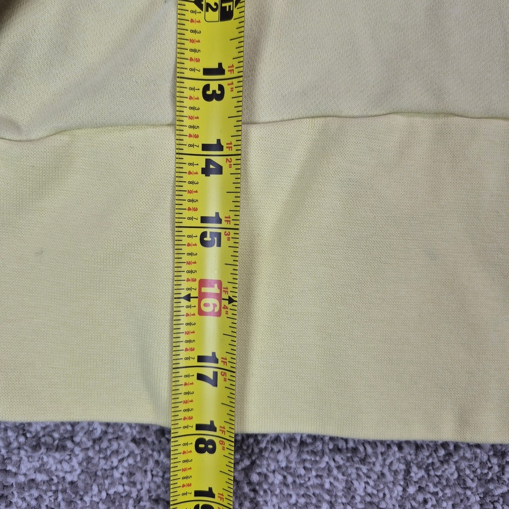 Vuori Sedona Sport Half Zip Pullover Womens XS Yellow Cropped Sweatshirt - Picture 5 of 9